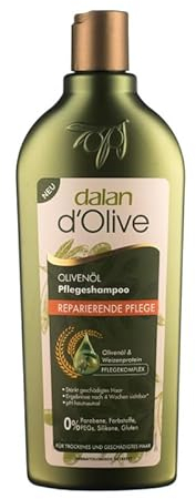 3 x Dalan d'Olive Shampoo Repairing Pflege - trockene/geschädigte Haare - 400 ml