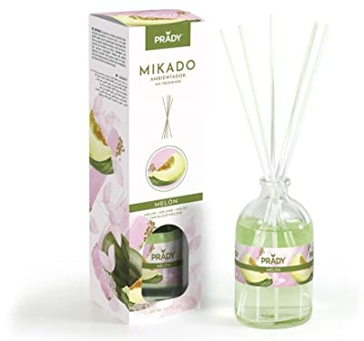 PRADY - Ambientador Mikado Melon - 100ml - Difusión Gradual y Constante