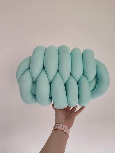 Knotenkissen, Mint-Knotenkissen, Mintl Kissen, Mintl Kissen, Jersey Polyester Knoten, Knotenkissen, Großes Bodenkissen, Großes Knotenkissen