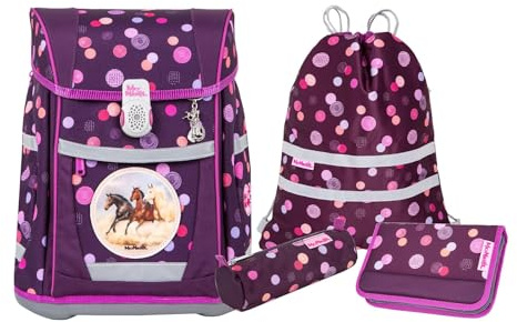 McNeill Schulranzen-Set TENERO, 5tlg. - Kollektion 2024 (RUBY)