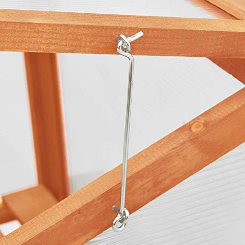 Homgoday Serra in Legno di Abete 60x45x100 cm Serra Orto Urbano Esterno Serra Esterno