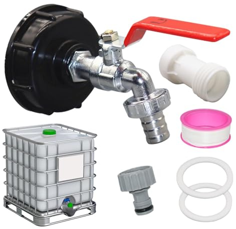 Spigot acqua, Kit di connettori per barile di pioggia, Spigot per canna