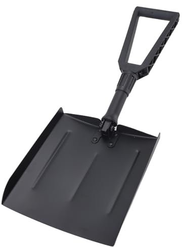 LOCADENCE Folding Shovel, Foldable Ice Shovel, Folding Survival Shovel with D Shaped Handle, Portable Shovel for Home Use Industrial Cleaning Outdoor Snow Removal