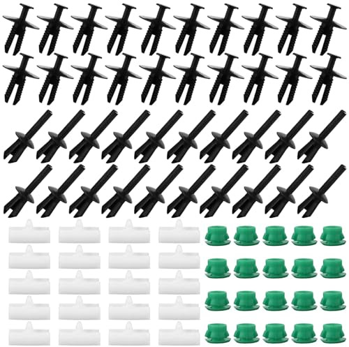 Xiciki 80 Stück Seitenschweller Clips Kit Zierleisten - Befestigungsclips, Türverkleidungen Befestigungs Clips Kompatibel mit BMW 3er E36 E46 E90,51711932996,51161881149,51712234032,51118174185