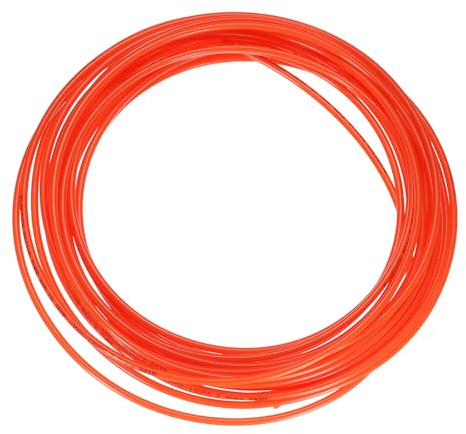 sourcing map Tuyau d'air pneumatique 4 mm de diamètre extérieur x 2,5 mm ID 10 mètres tubes en nylon polyamide pour compresseur d'air, transfert de fluide, rouge