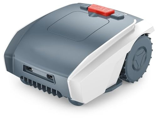 Robot Tondeuse à Gazon entièrement Automatique, avec Station de Chargement Automatique, Convient aux pelouses jusqu'à 1 500 m², Largeur de Coupe de 19 cm et Hauteur de Coupe de 20 à 60 mm