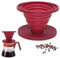 Filtre à Café Pliable,Porte Filtre à Café en Silicone Filtre à Café de Camping Porte Filtre à Café Réutilisable en Silicone pour le camping, la maison, le bureau