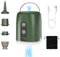 Pompa Elettrica per Materasso Gonfiabile, Gonfiatore Elettrico Portatile 4.5kPa con 4 Ugelli, Gonfia e Aspira, USB Ricaricabile, con Luce LED, Pompa per Materasso Gonfiabile, Sacchetto Sottovuoto