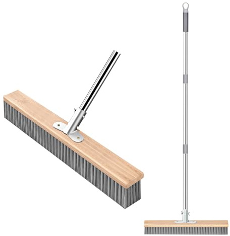 Drahtbesen mit Stiel, Drahtbesen zur Moosentfernung, für Moos mit Stiel Zum Terrasse Pool Terrasse Deck Garte, 40 cm