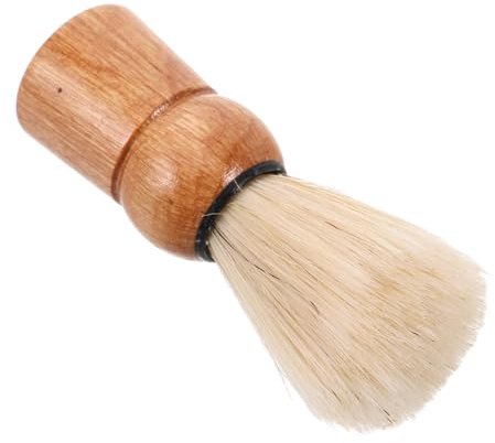 GALPADA Retro Bartbürste Aus Holz Mit Echthaarborsten Rasierpinsel Für Herren Reise Rasur Bartpflege Und Styling