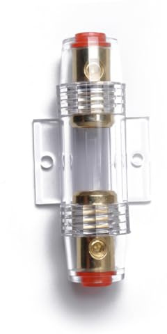 FIXOSHEE Scatola dei Fusibili a Montaggio Diretto Calibro Awg con Fusibile Anl da Ampere Blocco Fusibili Resistente al Calore per Protezione Circuiti Auto