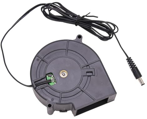 Profession Powerful 12V 2.94A Turbos Blower Fan 5.5x2.1mm Plugs for Fireplaces Ignition and Electronics Cooling Systems Outdoor BBQ Blower for Grill