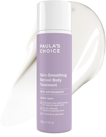 Paula's Choice Retinol Skin-Smoothing Body Lotion Treatment, Body Cream with Shea Butter, Vitamin C & E Lotion, All Skin Types, Anti-Aging Body Moisturizer, Reduce Dryness, Fragrance-Free, 4oz