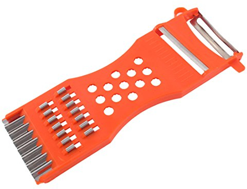 sourcing map Kitchen Multifunction Vegetable Fruit Grater Slicer Peeler Shredder Carving Tool 6.7 Inch Long