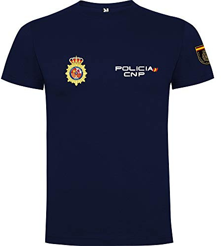 Piel Cabrera Camiseta de Policía Nacional