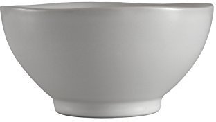 Fortessa Vitraluxe Dinnerware Heirloom Matte Finish Rice Bowl 5.75-Inch, Smoke, Set of 4