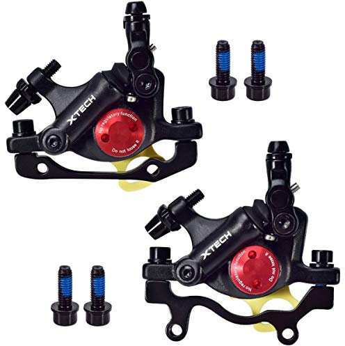 Huntfgold ZOOM HB-100 mountainbike linje dra hydrauliska skivbromssatser oljetryck skivbromsar verktyg bromsok fram/bak (svart)