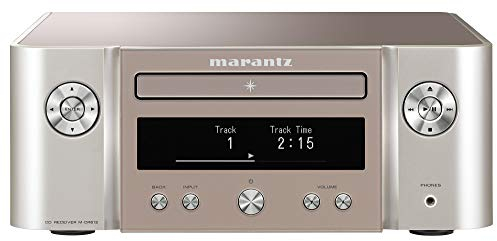 Marantz Melody X MCR612 HiFi Amplifier, Bluetooth Receiver, CD-Player, DAB+ Radio, Music Streaming, HEOS Multiroom, AirPlay 2, Google Assistant, Siri, Alexa Compatible, 2 TV Inputs - Silver-Gold