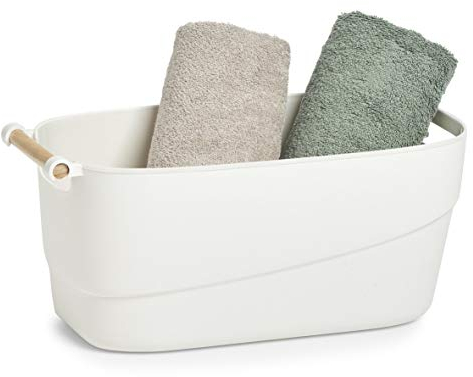 Zeller Aufbewahrungskorb, weiß, ca. 40 x 21,5 x 18 cm, L, 14682