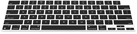 kwmobile Silikon Tastaturschutz für Apple MacBook Pro 14 (2021) A2442 - QWERTY US Keyboard Cover Abdeckung - Schwarz