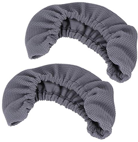 SEWACC Stuhllehnen Schutz Bürostuhl Armlehne Schutzabdeckung Verdickte Dehnbare Computerstuhl Arm Rest Cover Protector 2 Stücke für Home Office Computerstuhl (Grau) Kopfteil Schonbezug