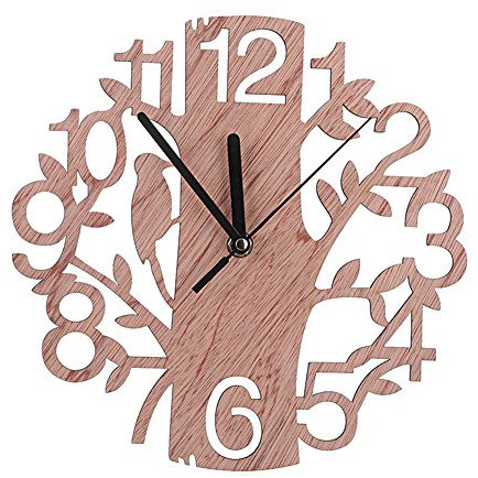 Orologio da Parete Diametro 22 CM, Tondo Muto Frameless Orologi a Muro Silenzioso Orologio Fai Te Grande Moderno Decorazione Montare Stile Rétro Usato per Casa Cucina Camera Ufficio Decorare