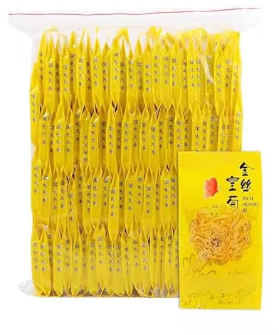 JQ Huang Ju Chrysanthemen Tee, Duftendes Teekraut, ganze, handverlesene Knospen Chinesischer Tee (1 x 30 Teebeutel)