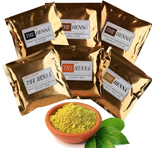 The Henna Natural Herbal Hair Dye 35 oz 100g Make Your Hair Thick And Healthy (Light Brown), 3.50 Ounce (Pack of 1), 3.5 Ounce
