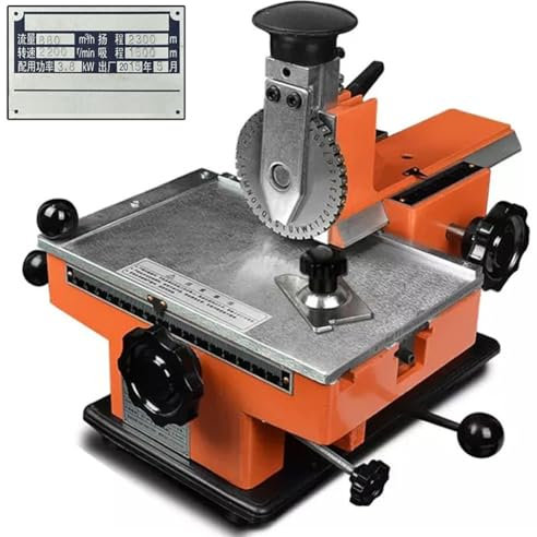 Halbautomatische Prägemaschine for Bleche, Stanzdrucker for Metall und Edelstahl, Ausrüstung zur Kennzeichnung von Hundemarken und Namensschildern, Gravierwerkzeuge for Aluminiumetiketten mit Rädern(D