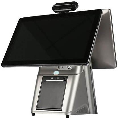 FLNOZAMZ Registrierkasse, übersichtliches mehrzeiliges Bedienerdisplay, 15,6 Zoll großer Touchscreen, Windows-System, für Restaurant-Supermarkt-Einzelhandel, englisches System