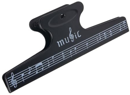 Watreketal Musiknoten-Clip, Musik-Clip, Buch-Seitenklammer, große Musik, Schreibwaren, Buchclip, Musikbuch, Seitenhalter, Praxis