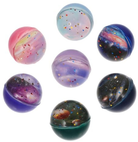 OFFIGAM 25stücke Hüpfbälle Aus Gummi Elastische Bälle Zum Stressabbau Spielzeug Für Innenbereich Springbälle Mit Hohem Sprung Dekorative Bälle Für Freizeitaktivitäten