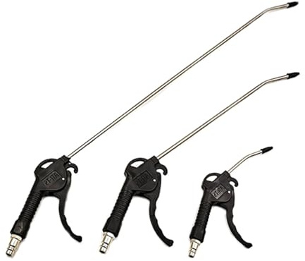 Maxtonser Pistolas de aire comprimido, 3 pistolas de aire comprimido, 60 mm de acero inoxidable para sopladores de aire comprimido