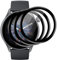 Knrlqim 3 Pièce Verre Trempé pour Amazfit GTR 3 Pro Smartwatch Protection Écran,9H HD Protecteur D'écranSans Bulles Anti-Rayures 3D Incurvé Couverture Complète pour Amazfit GTR 3 Pro