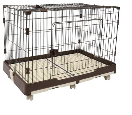 Hundekäfig Möbel, 99 * 62 * 75cm Hundehütte, Hundebox mit herausnehmbarer Bodenschale fürZuhause Große Hunde, Modern Hundehaus TV Schrank Tierkäfig