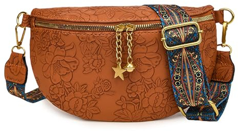 virkwuy Bauchtasche Damen, Umhängetasche Damen, Lippenstift Mini-Geldbörsen | Crossbody Bag Damen für den Täglichen Gebrauch, Geeignet für Mobiltelefone, Schlüssel und Andere Gegenstände