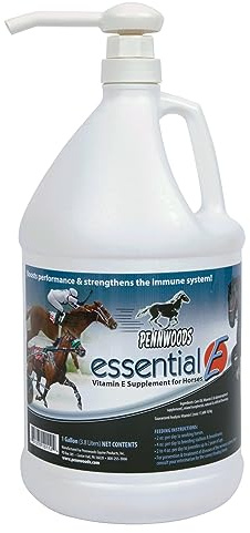 Pennwoods Essential E: Equine Vitamin E Horse Supplement, 1 Gallon