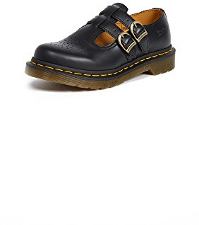 Dr Martens Mary Jane, Merceditas Mujer, Negro (Black Smooth), 36 EU