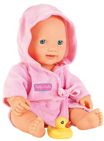 Theo Klein 1637 Baby Coralie Wassernixe | 35 cm große Bade-Puppe | Mit quietschgelbem Badeentchen und Bademantel | Spielzeug für Kinder ab 10 Monaten