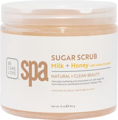 Bio Creative Lab Spa Sugar Scrub, mjölk honung och vit choklad, 470 ml