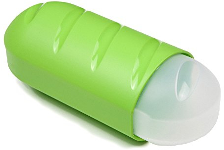 Tatay Porta Bocadillos y Alimentos, Extensible, Libre de BPA, Reutilizables, Apto Lavavajillas y Microondas, Congelacion hasta -40º, 1 Unidad, Color Lima, Medidas 7,7 x 6,7 x 18-25 cm