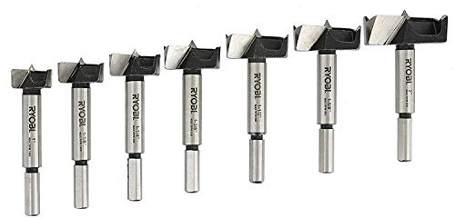 RYOBI Steel FORSTNER Drill BIT Set 7-Piece A9FS7