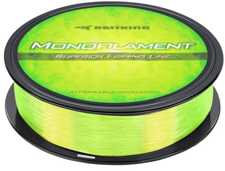 KastKing Premium Monofilament Fishing Line,Sunrise Yellow,300Yds,6LB