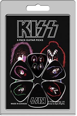 Perris läder LP-KISS1 kyss #1 gitarrplektrum (paket med 6)