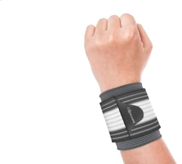 bonmedico Handgelenk Bandagen Fitness, Sport, Alltag - Handgelenkbandage für Damen & Herren - Wrist Wrap Handgelenkstütze für Kraftsport, Bodybuilding - 1 Bandage Handgelenk Links/Rechts
