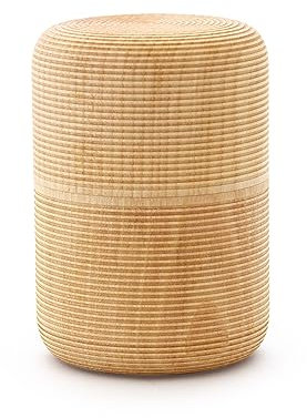 Gato Mikio - japanische Tee-Dose Soji Tawara, Holz, 100g losen Tee. Aroma-Schutz. Von Hand gefertigt. Geschenk-Verpackung