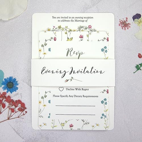 Botanisches Herz, Hochzeit, Papierwaren, Evening Invitation & RSVP