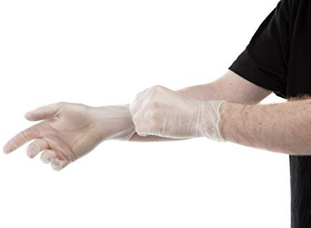 Mutexil 6663190-m Gant Vinyle non poudré couleur - Taille - Lot de 100, Naturel, M, set de 100 pièces