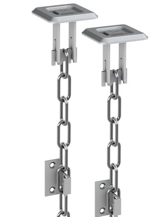 ECI® Gitterrost-Sicherung Einbruch-Schutz Zusatz-Sicherung für Licht-Schacht Keller-Schacht 1 Paar