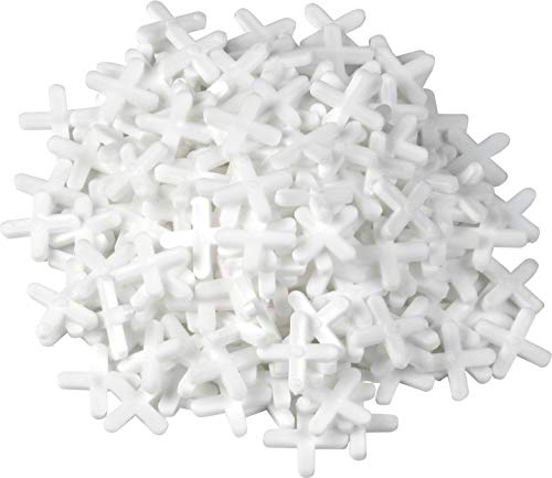 Meister Croci per piastrelle, 3,0 mm, pratico set da 250 pezzi, in plastica robusta, colore bianco, accessorio per piastrelle, distanziatore per piastrelle, distanziatore per piastrelle, 4422010